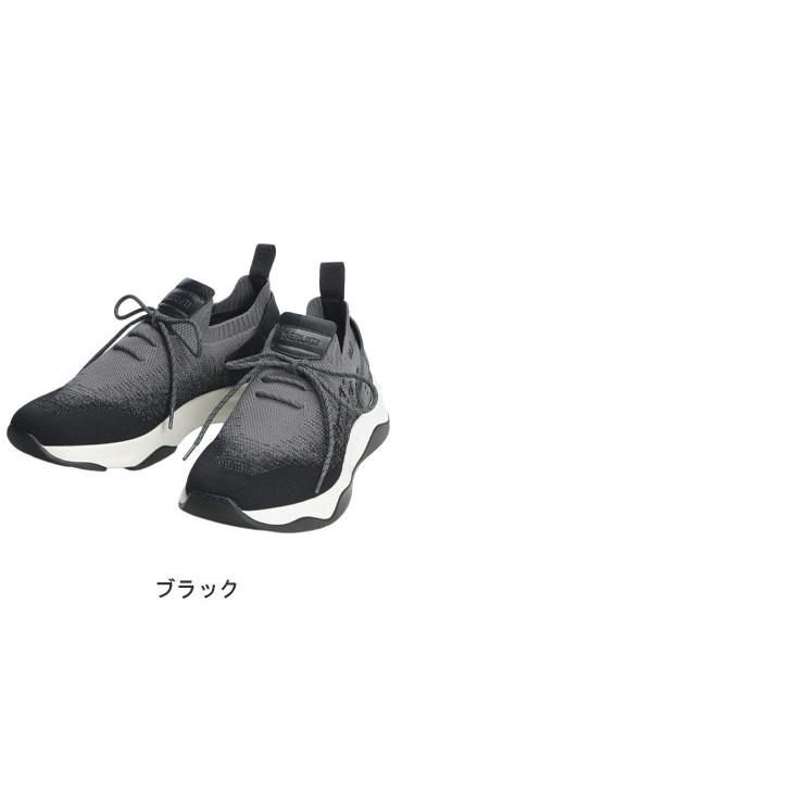 ベルルッティ メンズ スニーカー BERLUTI レースアップ グラデーション ニット スニーカー BRS601123 ブランド シューズ ブラックの画像
