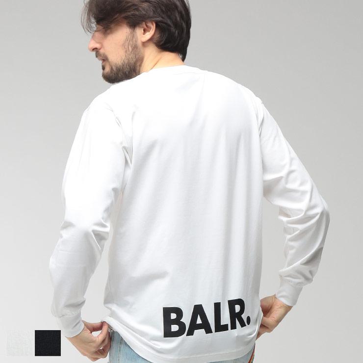 BALR.（ボーラー） メンズ Tシャツ 長袖 ロゴ バックプリント クルー
