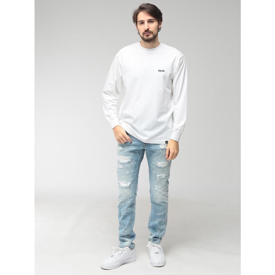 BALR.（ボーラー） メンズ Tシャツ 長袖 ロゴ バックプリント クルー