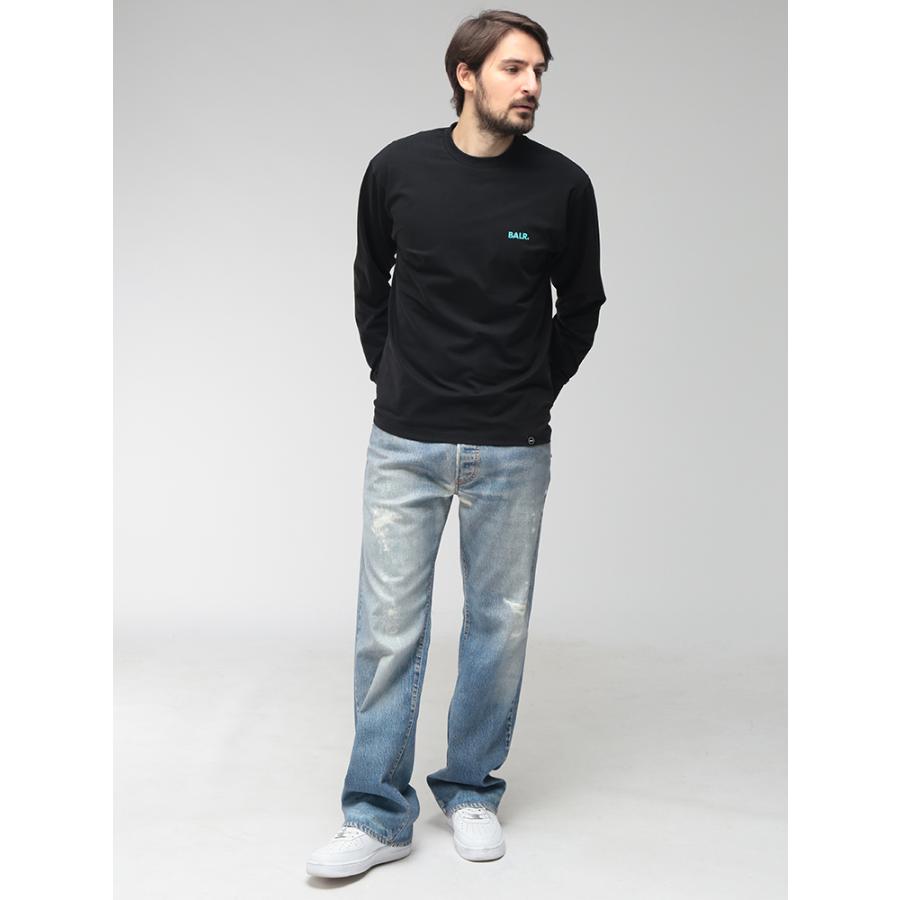BALR.（ボーラー） メンズ Tシャツ 長袖 ロゴ バックプリント クルー