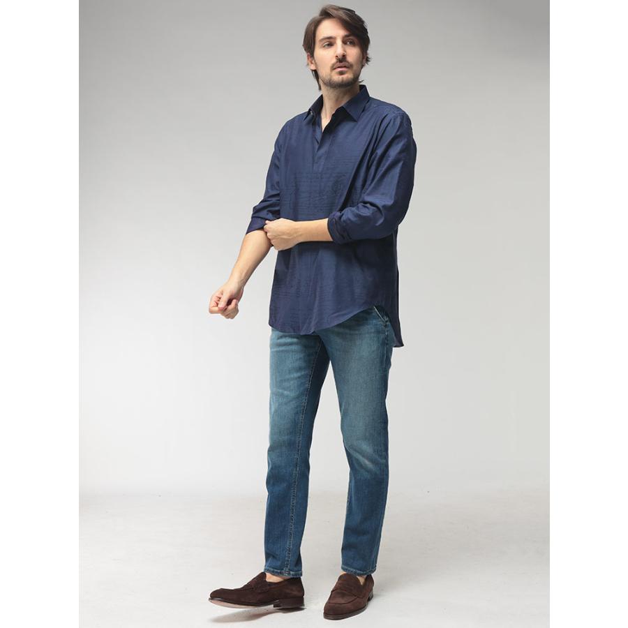 ベルルッティ BERLUTI メンズ シャツ 長袖 シルクコットン 総柄 レギュラーカラー BRR30HTL85 ブランド トップス カジュアル きれいめ 絹 綿の画像