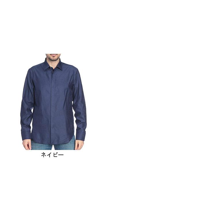 ベルルッティ BERLUTI メンズ シャツ 長袖 シルクコットン 総柄 レギュラーカラー BRR30HTL85 ブランド トップス カジュアル きれいめ 絹 綿の画像