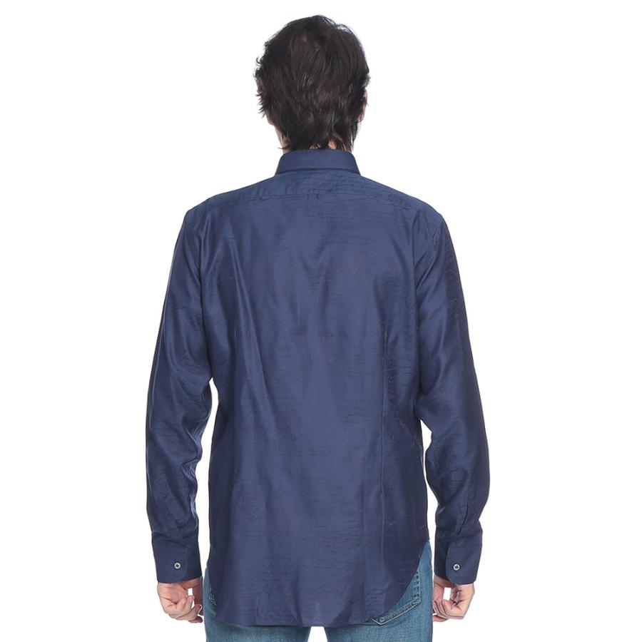 ベルルッティ BERLUTI メンズ シャツ 長袖 シルクコットン 総柄 レギュラーカラー BRR30HTL85 ブランド トップス カジュアル きれいめ 絹 綿の画像