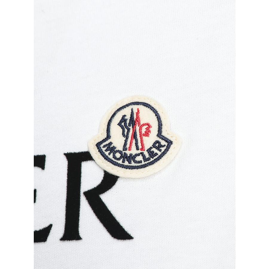 モンクレール MONCLER メンズ Tシャツ 長袖 フロント ロゴ ワッペン クルーネック カットソー MC8D0000989AYY ブランド トップス ロンT 春 夏の画像