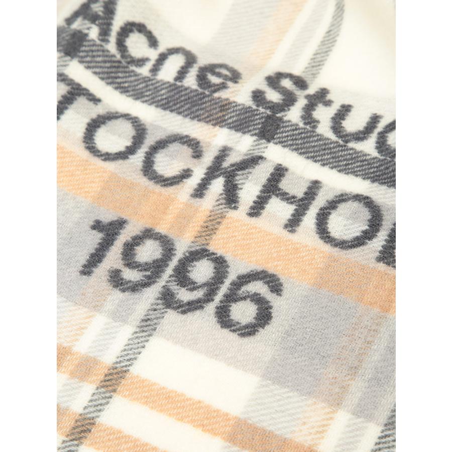 アクネストゥディオズ Acne Studios レディース マフラー ACLCA0385ウール混 チェック フリンジ ブランド マフラー ストール 防寒 ギフト 秋 冬の画像