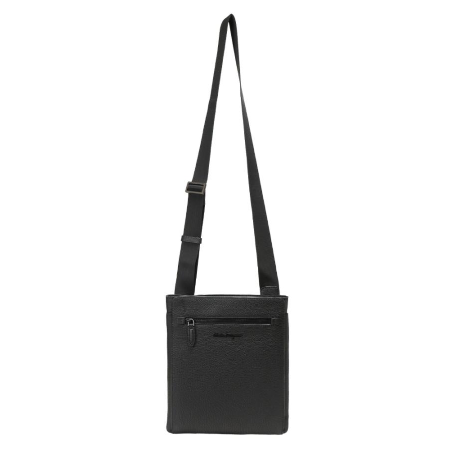 サルヴァトーレフェラガモ Salvatore Ferragamo メンズ ショルダーバッグ カーフレザー ロゴ ボディバッグ FG240131 ブランド 鞄 バッグ コンパクト レザーの画像