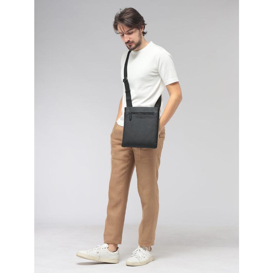 サルヴァトーレフェラガモ Salvatore Ferragamo メンズ ショルダーバッグ カーフレザー ロゴ ボディバッグ FG240131 ブランド 鞄 バッグ コンパクト レザーの画像