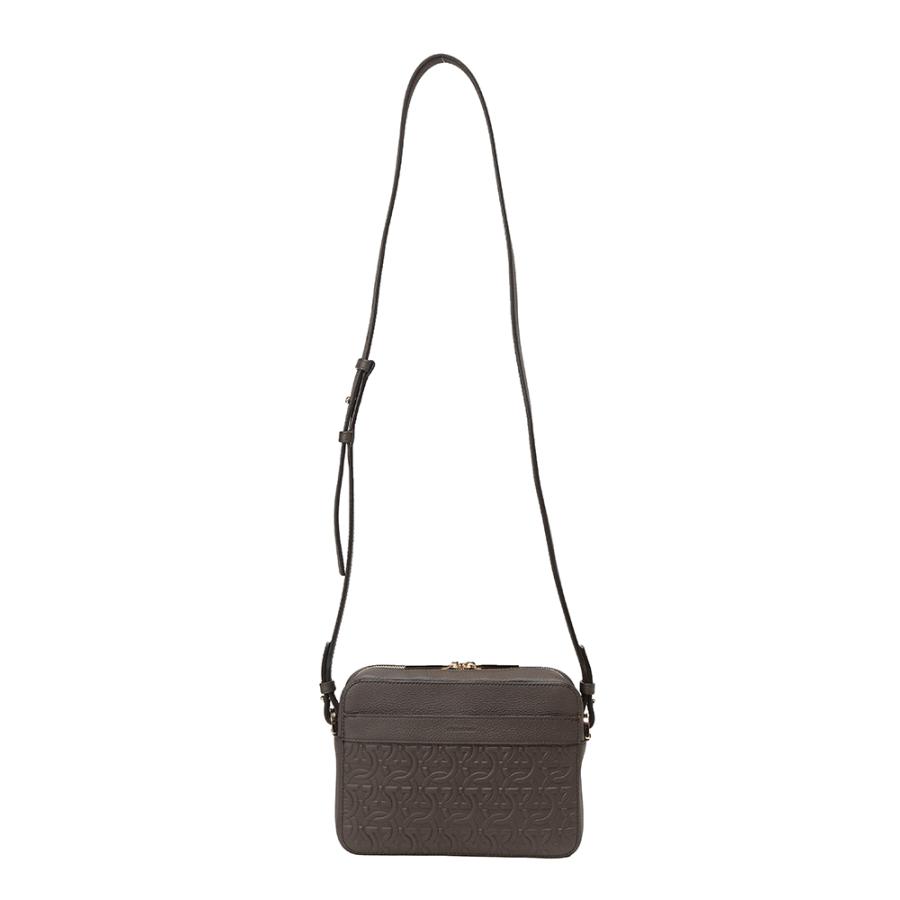 サルヴァトーレフェラガモ Salvatore Ferragamo メンズ ショルダーバッグ ガンチーニ エンボス ボディバッグ FG241363 ブランド 鞄 バッグ コンパクト レザーの画像
