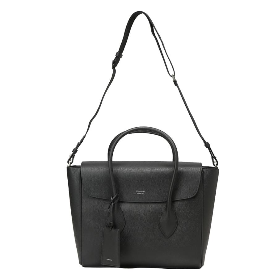 サルヴァトーレフェラガモ Salvatore Ferragamo メンズ トートバッグ 2WAY カーフレザー フラップ ブリーフバッグ FG241607 ブランド 鞄 ビジネス ショルダーの画像
