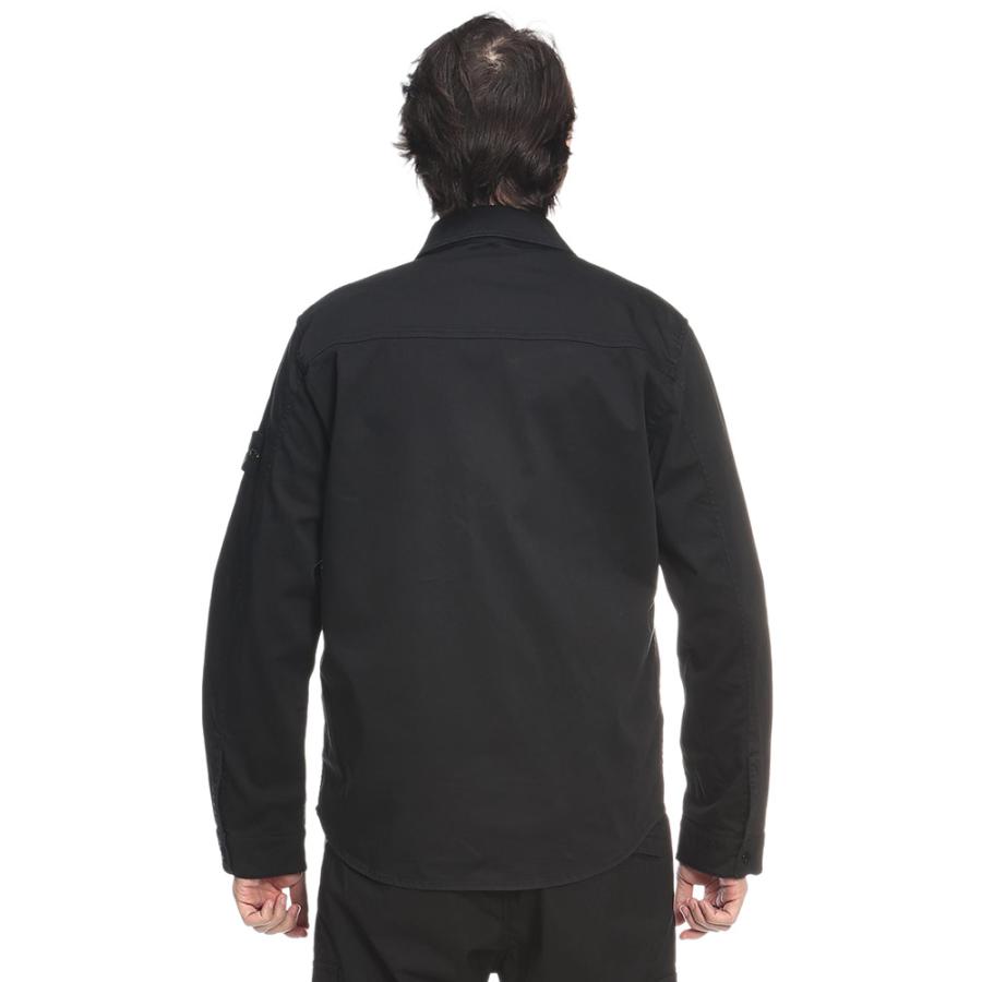 ストーンアイランド STONE ISLAND メンズ シャツジャケット SI200015S0012ロゴワッペン ポケット フルジップ ジャケット ブランド アウター ジップ ブルゾン 春の画像