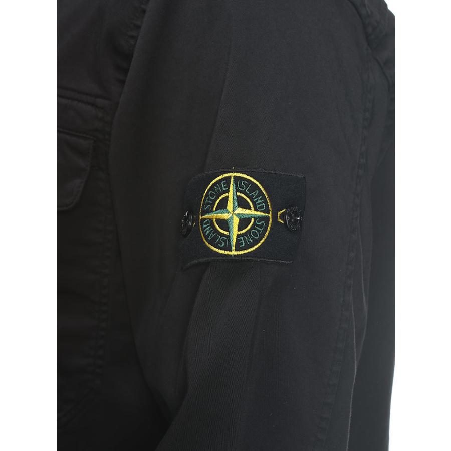 ストーンアイランド STONE ISLAND メンズ シャツジャケット SI200015S0012ロゴワッペン ポケット フルジップ ジャケット ブランド アウター ジップ ブルゾン 春の画像