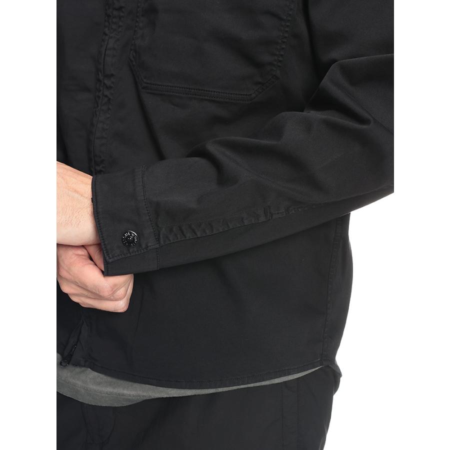 ストーンアイランド STONE ISLAND メンズ シャツジャケット SI200015S0012ロゴワッペン ポケット フルジップ ジャケット ブランド アウター ジップ ブルゾン 春の画像