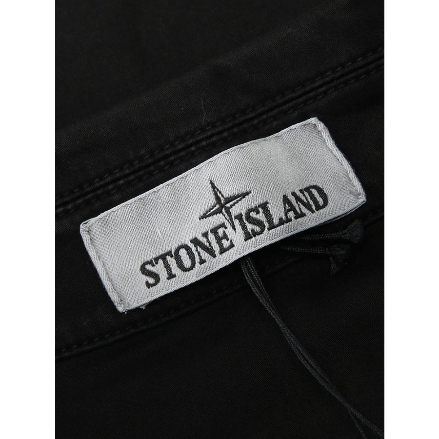 ストーンアイランド STONE ISLAND メンズ シャツジャケット SI200015S0012ロゴワッペン ポケット フルジップ ジャケット ブランド アウター ジップ ブルゾン 春の画像