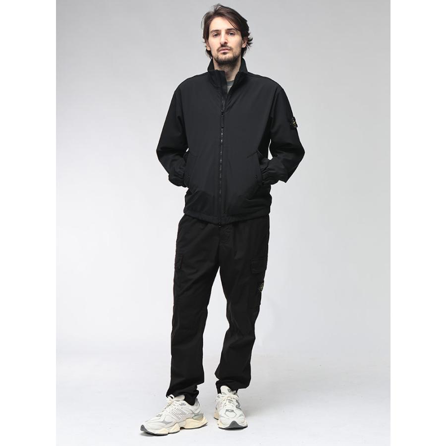 ストーンアイランド STONE ISLAND メンズ ナイロンジャケット SI4100022S0A22ロゴワッペン フルジップ スタンド ジャケット LIGHT SOFT SHELL ブランド アウターの画像