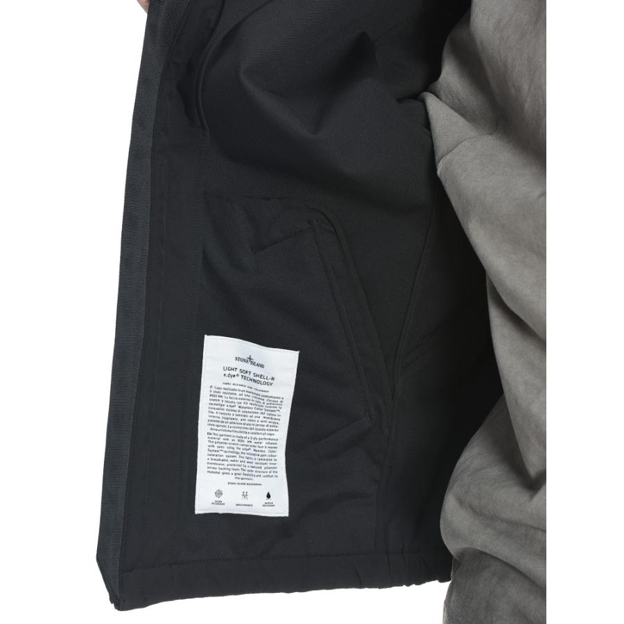 ストーンアイランド STONE ISLAND メンズ ナイロンジャケット SI4100022S0A22ロゴワッペン フルジップ スタンド ジャケット LIGHT SOFT SHELL ブランド アウターの画像