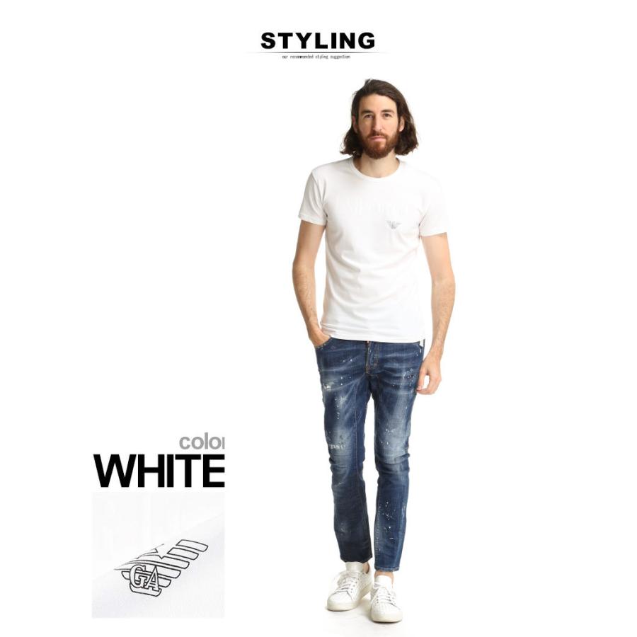 EMPORIO ARMANI アルマーニ Tシャツ メンズ 半袖 ロゴ プリント