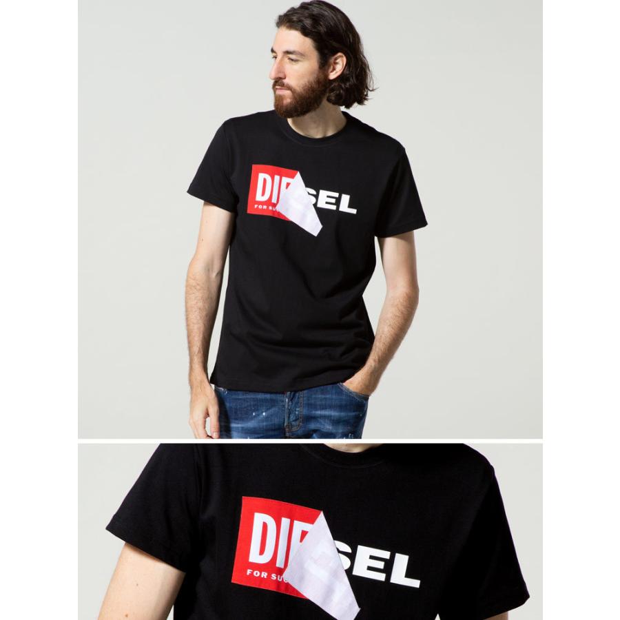 ディーゼル Tシャツ メンズ 半袖 DIESEL Tシャツ ロゴ プリント 