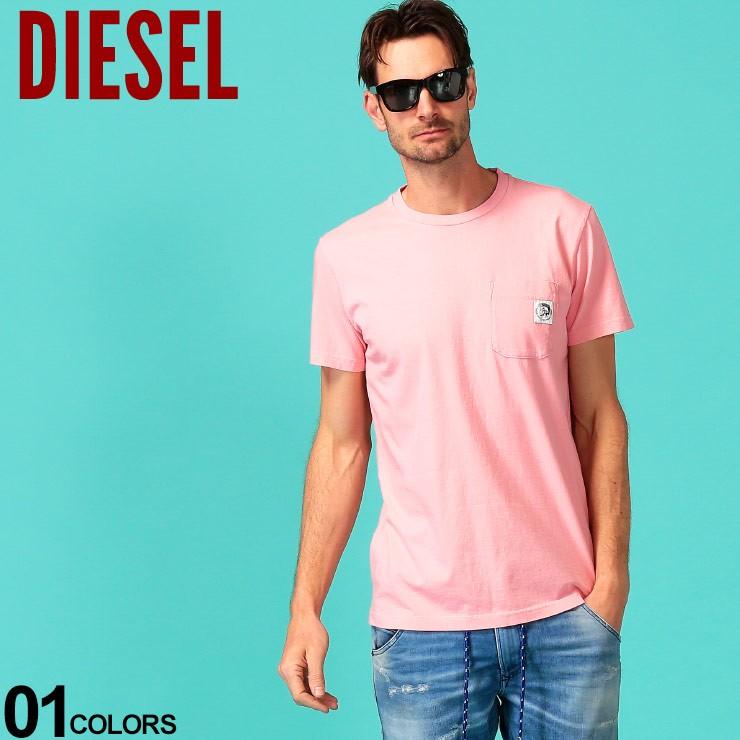ディーゼル メンズ Tシャツ 半袖 Diesel 胸ポケット ロゴ クルーネック ブランド トップス ポケt ポケットt ピンク Dssefcbaze ゼンオンライン 通販 Yahoo ショッピング
