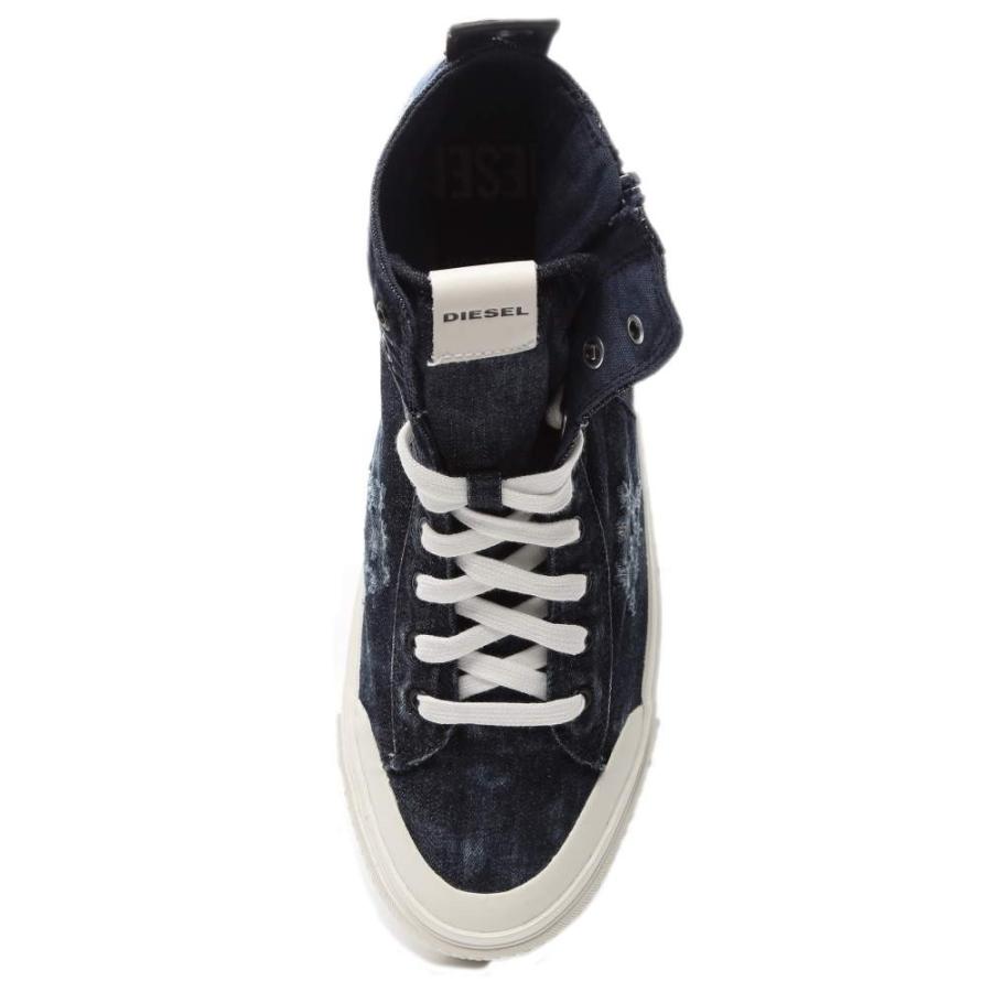 ディーゼル メンズ スニーカー Diesel ダメージ加工 デニム ハイカット ブランド シューズ 靴 ロゴ インディゴ Dsypr573 ゼンオンライン 通販 Yahoo ショッピング