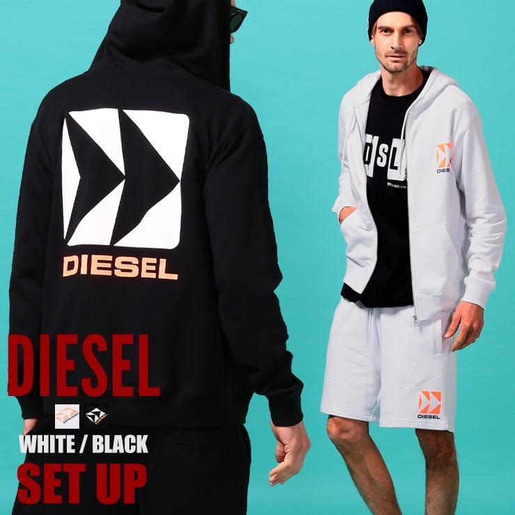 最も優遇 ディーゼル メンズ セットアップ スウェット Diesel ロゴ バックプリント パーカー ショートパンツ ブランド ショーツ スエット 上下セット Dsshg0haxdsetup 受賞店舗 Studiostodulky Cz