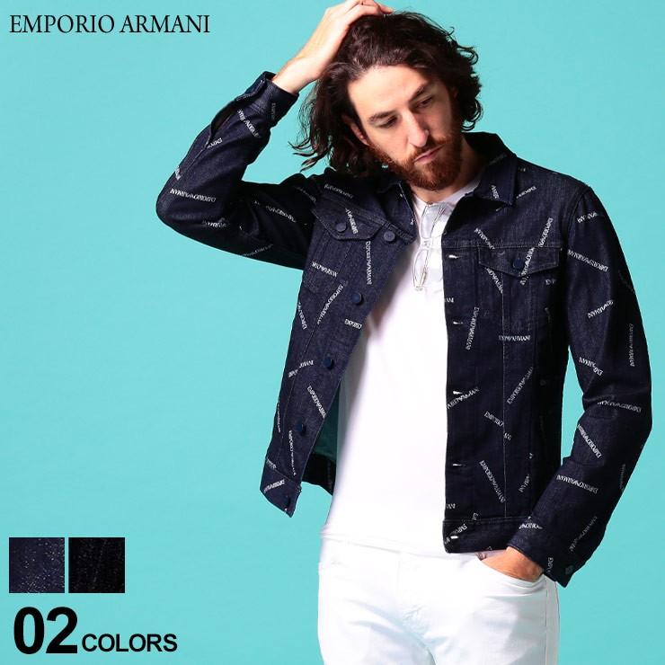 エンポリオ アルマーニ メンズ デニムジャケット Emporio Armani ロゴ 総柄 ストレッチ プリント ブランド アウター ジャケット Gジャン Ea3h1b221d9vz ゼンオンライン 通販 Yahoo ショッピング