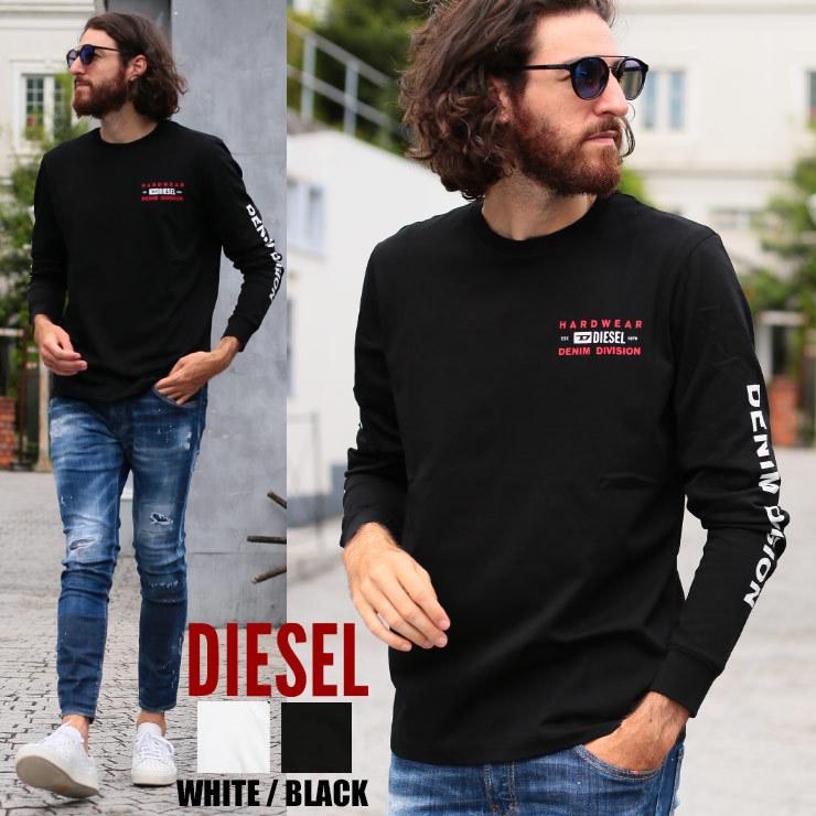 ディーゼル メンズ ロンt Diesel Tシャツ 長袖 ロゴ 袖プリント クルーネック ブランド トップス カットソー Dsaaaxj ゼンオンライン 通販 Yahoo ショッピング