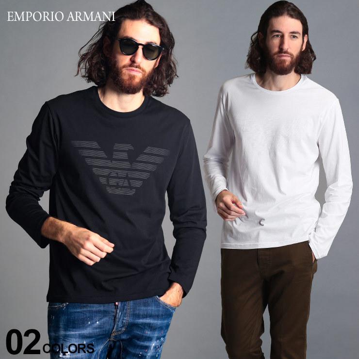 エンポリオ アルマーニ メンズ Tシャツ 長袖 EMPORIO ARMANI イーグル