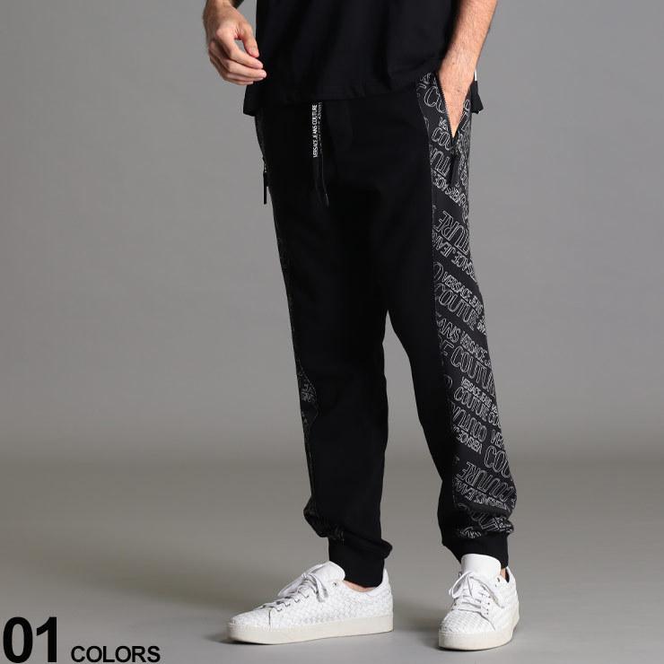 半額品 ヴェルサーチ メンズ スウェットパンツ Versace Jeans Couture ヴェルサーチェ ジーンズクチュール ロゴ 総柄 ライン ブランド スエット Vca2gzb118s0962 時間指定不可 Kuljic Com