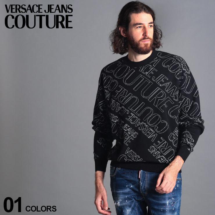 ヴェルサーチ メンズ ニット Versace Jeans Couture ヴェルサーチェ ジーンズクチュール 総柄 ロゴ クルーネック セーター ブランド トップス Vcb5gzb ゼンオンライン 通販 Yahoo ショッピング