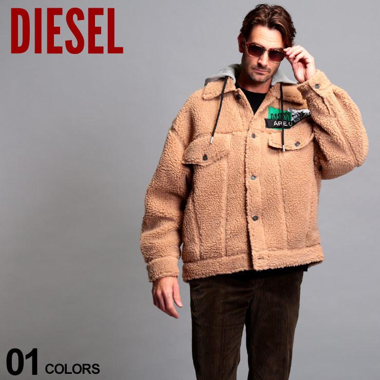 ディーゼル メンズ ボアジャケット Diesel ボア 刺繍 フード ブルゾン ブランド アウター ボアパーカー もこもこ ビッグシルエット Dsakayy ゼンオンライン 通販 Yahoo ショッピング