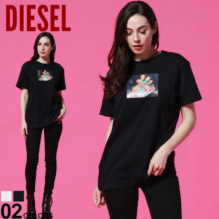 ディーゼル レディース Tシャツ Diesel フォトプリント クルーネック 半袖 ブランド トップス プリントt Dslahera ゼンオンライン 通販 Yahoo ショッピング