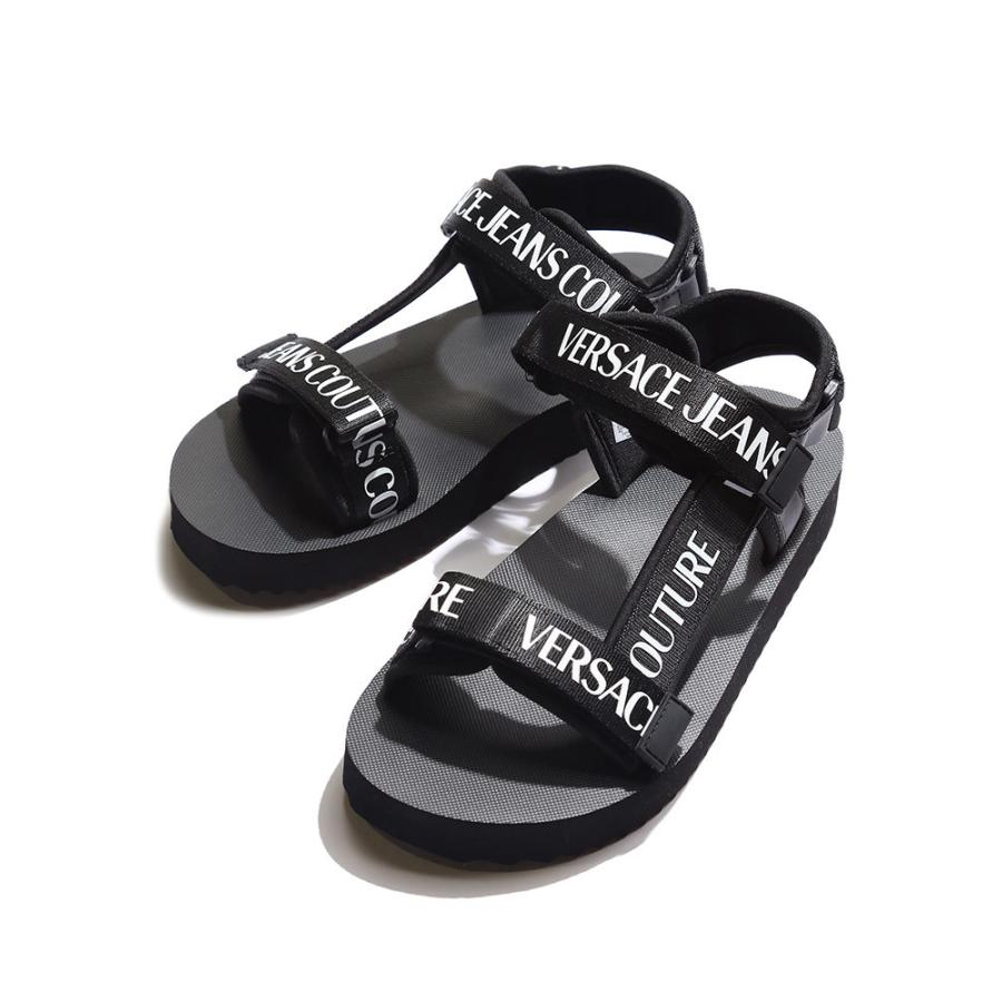 VERSACE JEANS】ガーランドVエンブレムサンダル zubairfurnishing.com