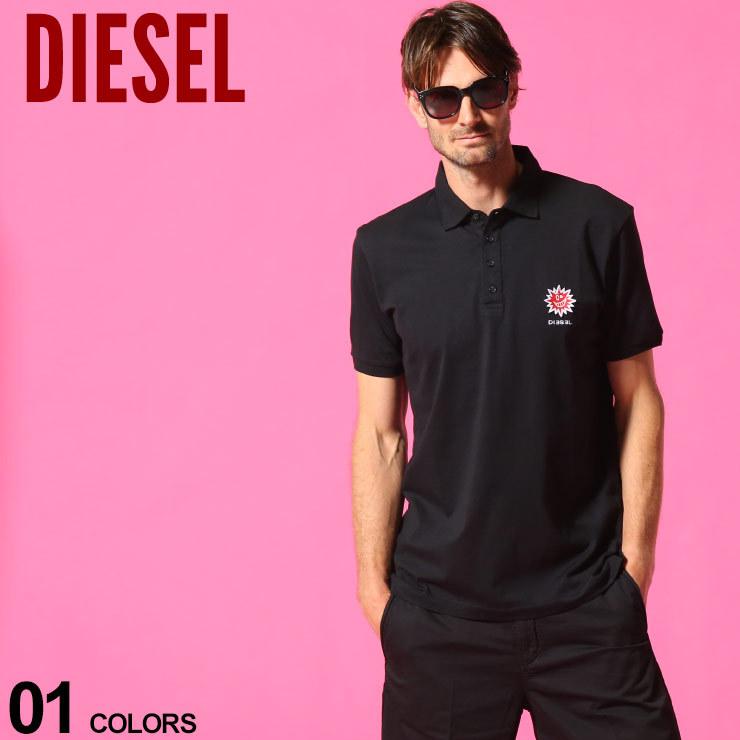 ディーゼル メンズ ポロシャツ Diesel ロゴ 刺繍 リブ襟 半袖 ブランド トップス ポロシャツ スムースポロ コットン Dssmp0wbaw ゼンオンライン 通販 Yahoo ショッピング