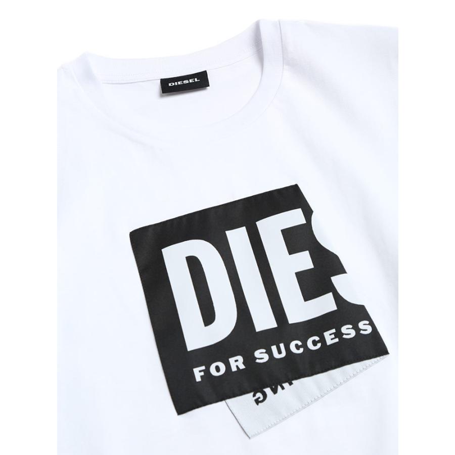ディーゼル DIESEL メンズ めくれ ロゴ クルーネック 半袖 Tシャツ 
