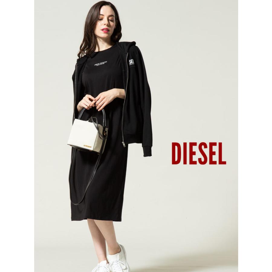 DIESEL（ディーゼル） レディース パーカー ロゴ プリント スウェット