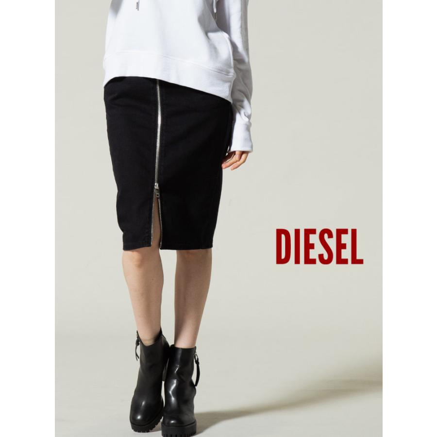 ディーゼル レディース スカート DIESEL ダブルジップ タイト 