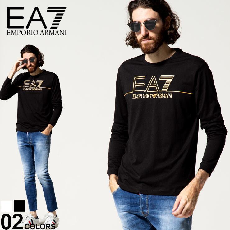 エンポリオアルマーニ EA7 メンズ EMPORIO ARMANI ゴールド ロゴ プリント クルーネック 長袖 Tシャツ ブランド トップス ロンT  EA6KPT31PJM9Z : 7537216101 : ゼンオンライン - 通販 - Yahoo!ショッピング