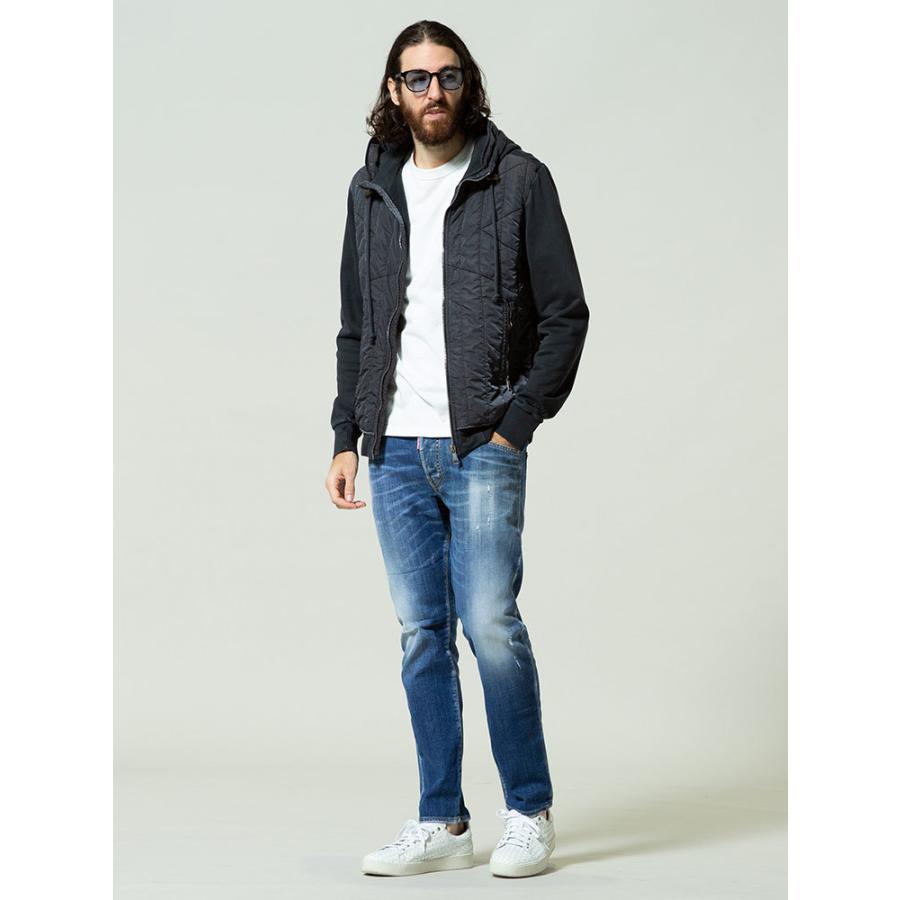 DIESEL ディーゼル メンズ ナイロン 切替 フルジップ スウェット 