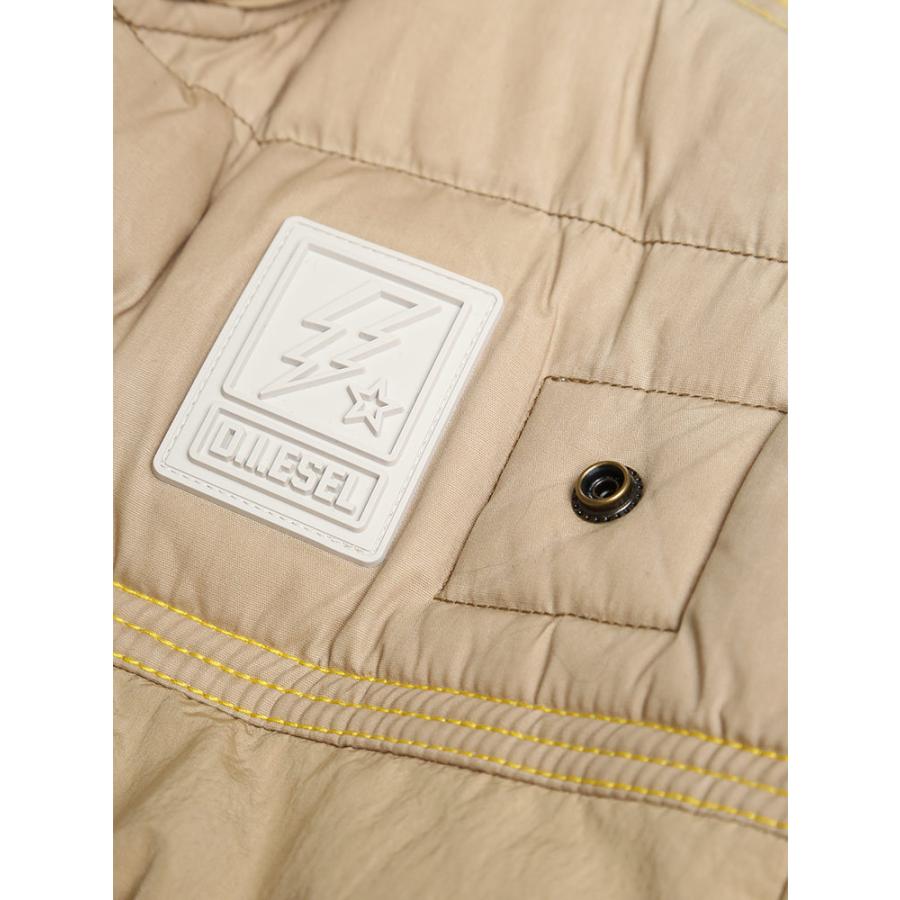 DIESEL (ディーゼル) 切り替え フルジップ スタンド 中綿 ジャケット 
