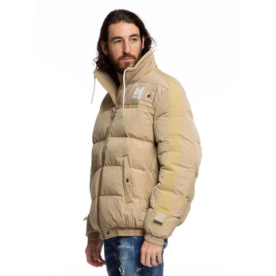 DIESEL (ディーゼル) 切り替え フルジップ スタンド 中綿 ジャケット 