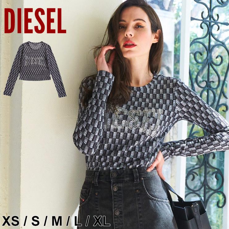 ディーゼル トップス レディース DIESEL カットソー クリスタルストーン ジャガード クルーネック 長袖 Tシャツ T-INACROP ロンT  長袖 DSLA05008 : 7537216317 : ゼンオンライン - 通販 - Yahoo!ショッピング