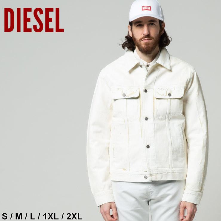 ディーゼル メンズ デニムジャケット DIESEL ホワイト Gジャン デニム ペイント ブランド 男性 アウター ブルゾン 大きいサイズ DSA0388509C84 D-BARCY :7537216423:ゼンオンライン - 通販 - Yahoo!ショッピング