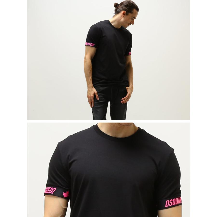 ディースクエアード メンズ Tシャツ アンダー DSQUARED2 袖ロゴ 袖ゴム ディースクエアード メンズ Tシャツ アンダー DSQUARED2 袖ロゴ 袖ゴム