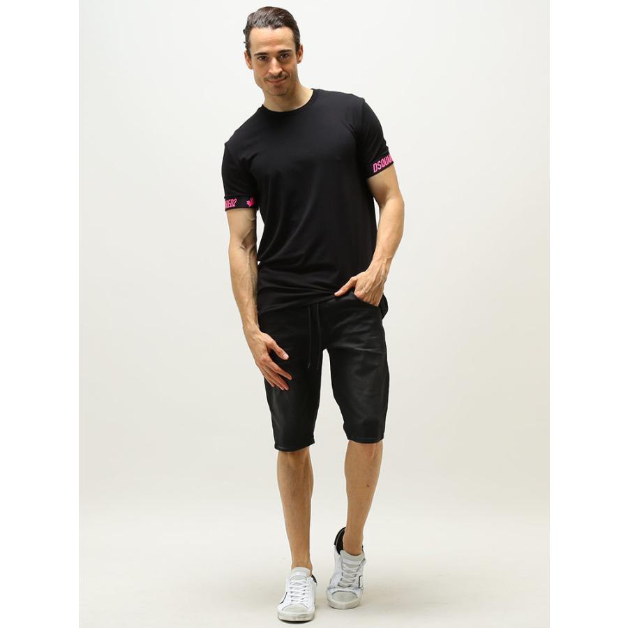 ディースクエアード メンズ Tシャツ アンダー DSQUARED2 袖ロゴ 袖ゴム ディースクエアード メンズ Tシャツ アンダー DSQUARED2 袖ロゴ 袖ゴム