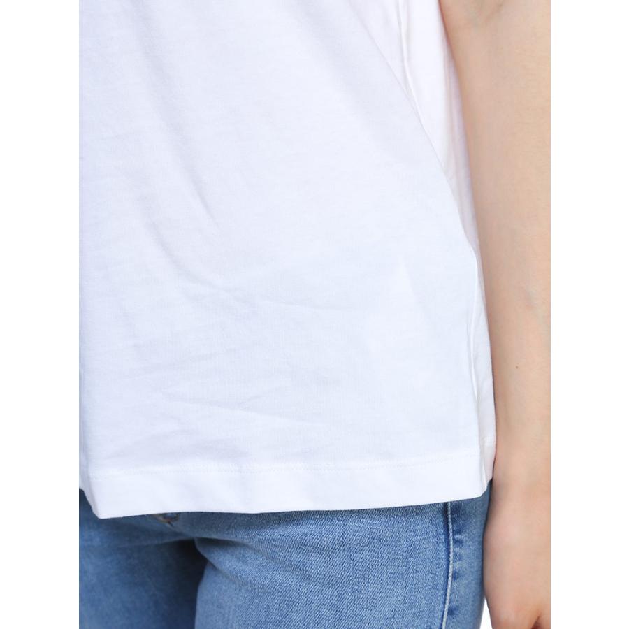 ディーゼル レディース Tシャツ 半袖 DIESEL ロゴ プリント クルーネック ブランド 大きいサイズ カットソー DSLA054260HERA｜zen｜05