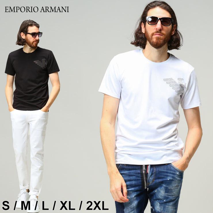アルマーニ Tシャツ 半袖 メンズ Emporio Armani エンポリオアルマー二 ロゴ スタッズ クルーネック ブランド 大きいサイズ カットソー Ear473 ゼンオンライン 通販 Yahoo ショッピング