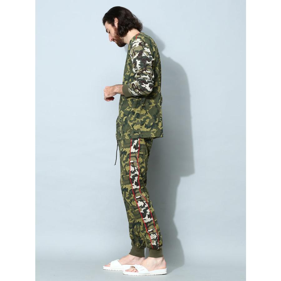 宅配 ディーゼル 【新品】DIESEL オレンジ＆カーキカモフラ柄長袖