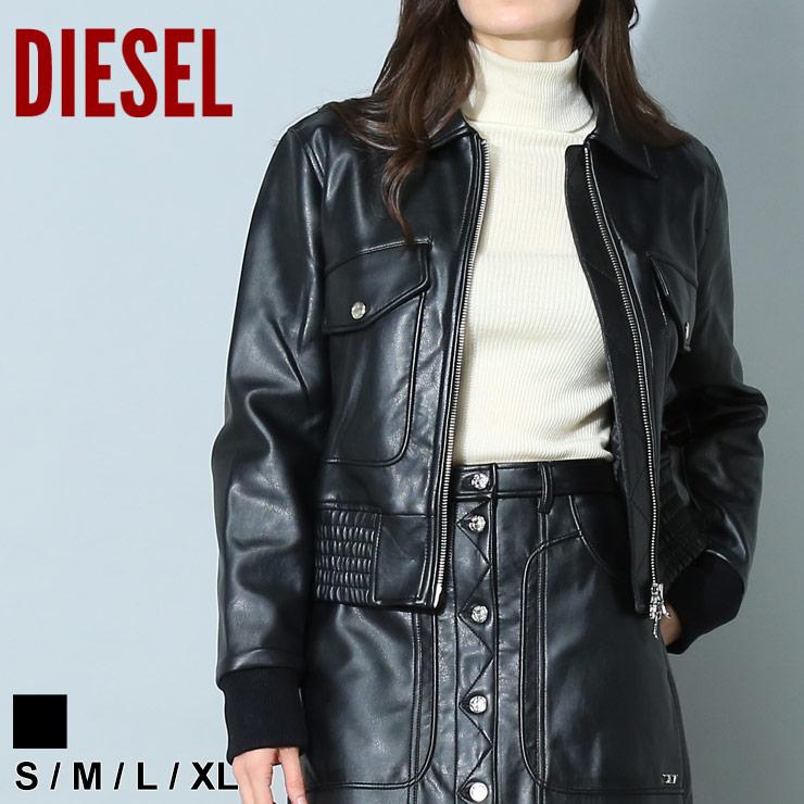 ディーゼル レディース ブルゾン DIESEL ブランド レザージャケット ジャケット アウター ショート G-Feijoa レギュラーフィット  DSLA06191 : 7537216818 : ゼンオンライン - 通販 - Yahoo!ショッピング