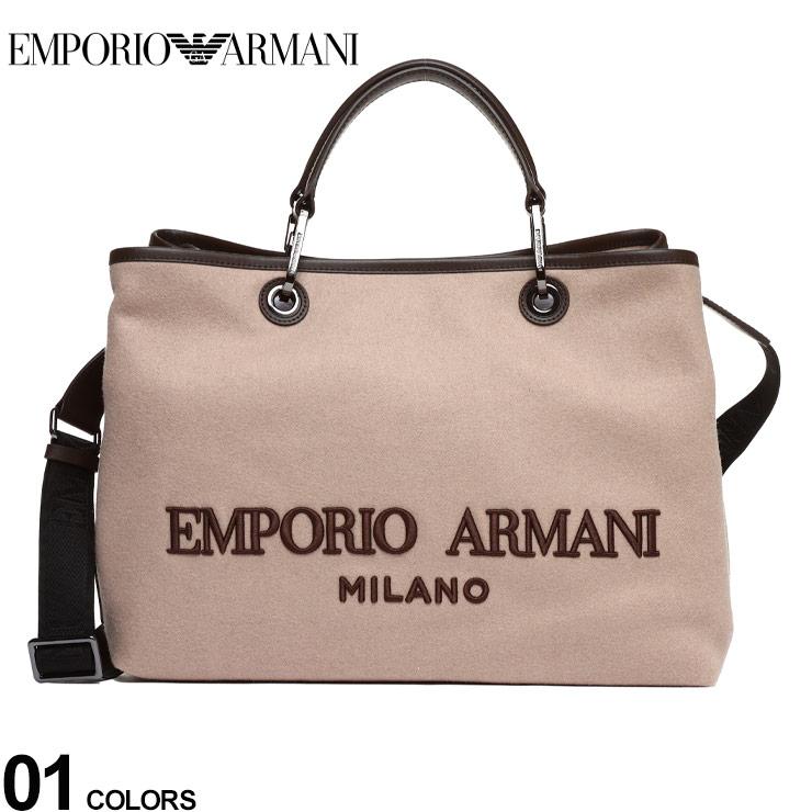 直営ストア 限定カラー完売品EMPORIO ARMANI 2way トートバッグ MyEA