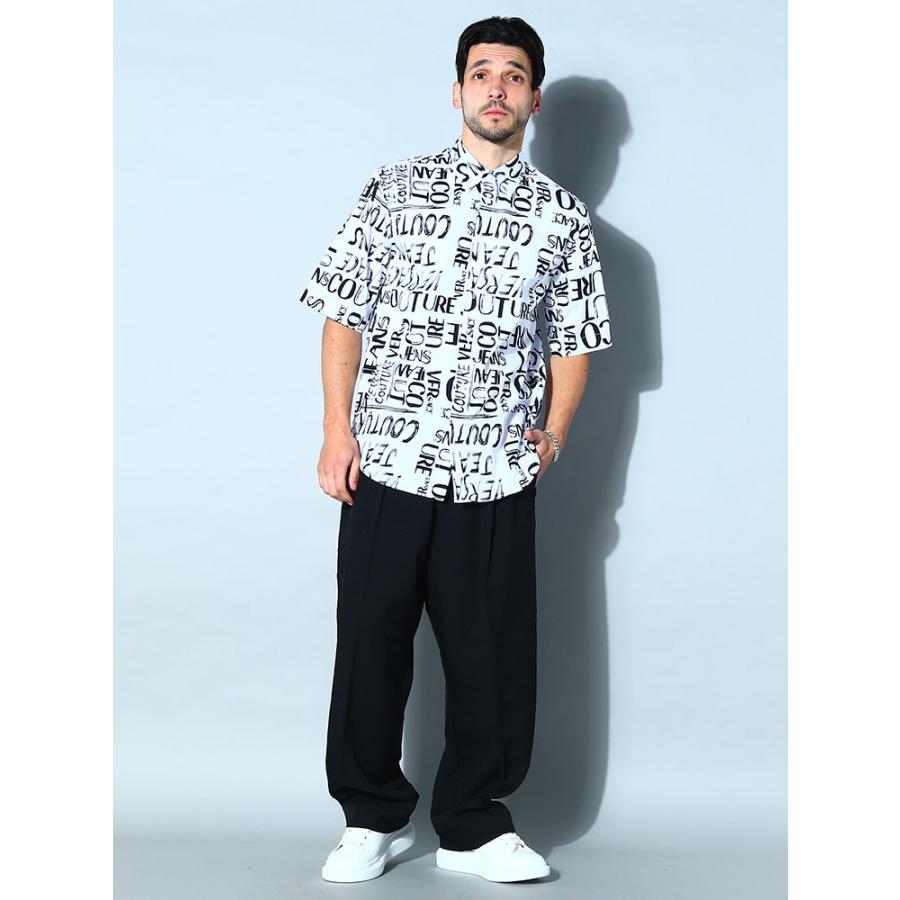 VERSACE JEANS COUTURE ヴェルサーチ シャツ ロゴ プリント VERSACE JEANS COUTURE ヴェルサーチ シャツ ロゴ プリント